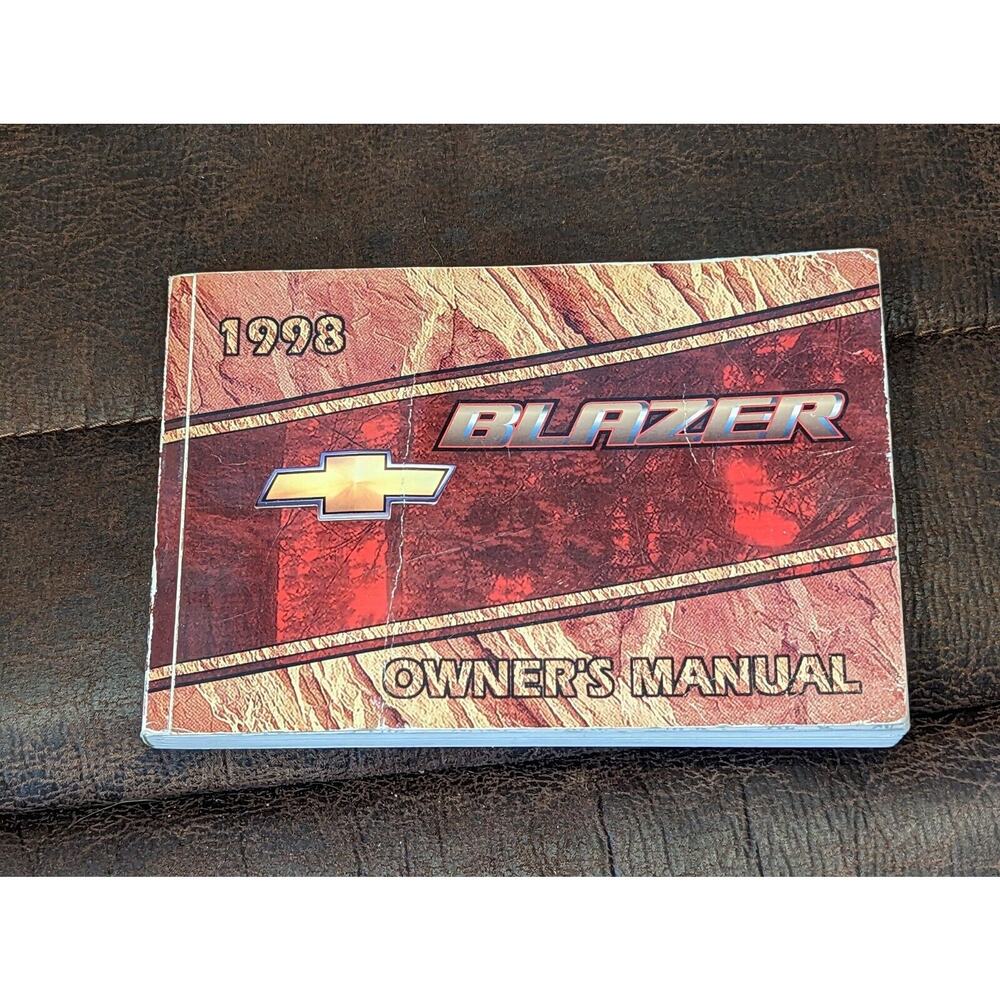 1998 Chevy Blazer Owners Manual & Basic Maintenance Guide Vintage Chevrolet